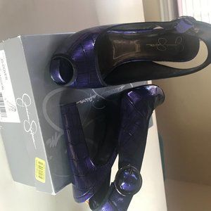 Jessica Simpson Purple Passion Peeptoe